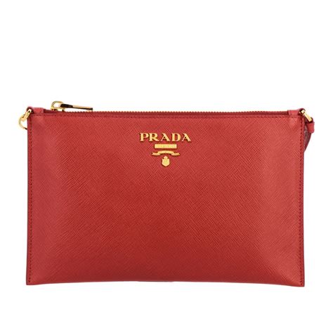 prada red leather clutch|prada leather tote bags.